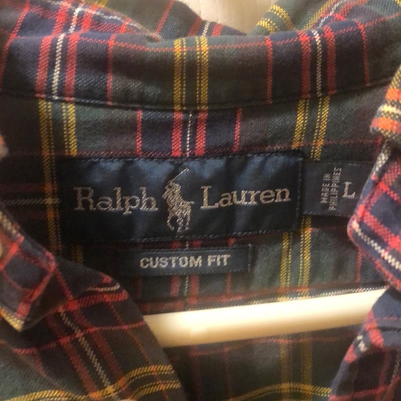 Polo Men’s Dress Shirt (L) Flannel Material - Picture 3 of 3